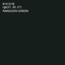 #151E1B - Rangoon Green Color Image